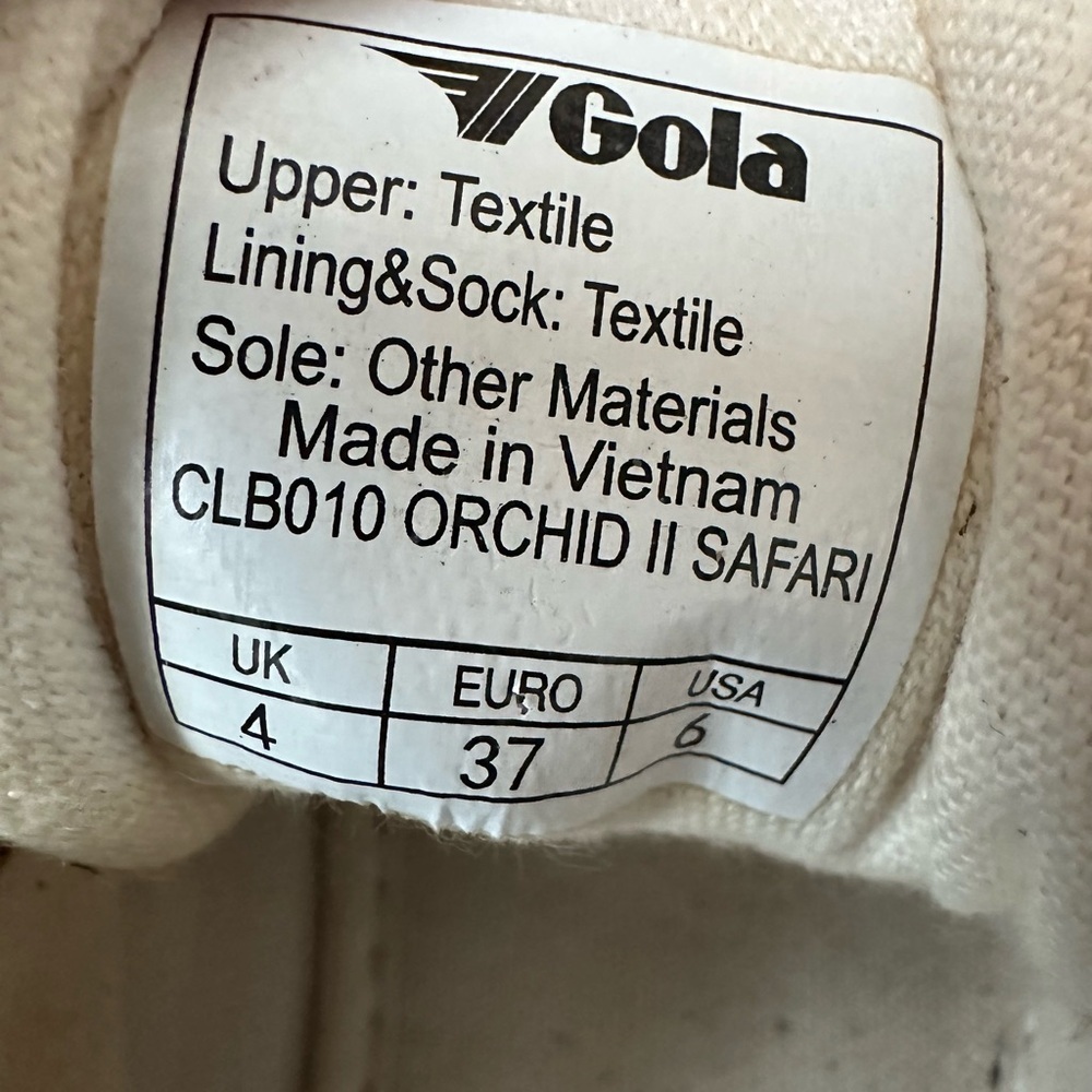 Gola Women's Black and Tan Patterned Sneakers - Picture 8 of 8